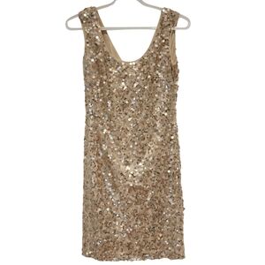 Guess Champagne Sequin Dress Size 4
